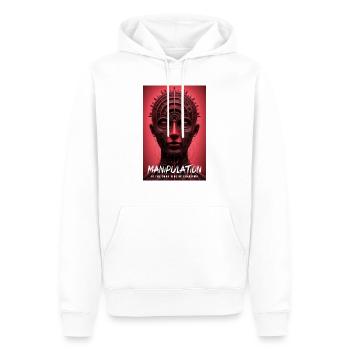 Manipulation Is The Dark Side Of Charism - Men’s Premium Organic Hoodie - white - Front - Nico (187cm)
