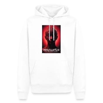 Manipulation Is The Dark Side Of Charism - Men’s Premium Organic Hoodie - white - Front - Nico (187cm)