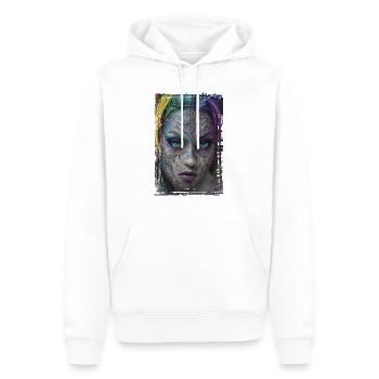 Graffiti Street Art Spray Couleurs Cool Artiste Rétro - Sweat à capuche Premium bio Homme - blanc - Devant - Nico (187cm)
