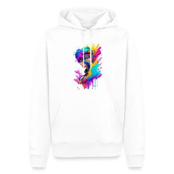 Splash - Männer Premium Bio Hoodie - Weiß - Vorne - Nico (187cm)