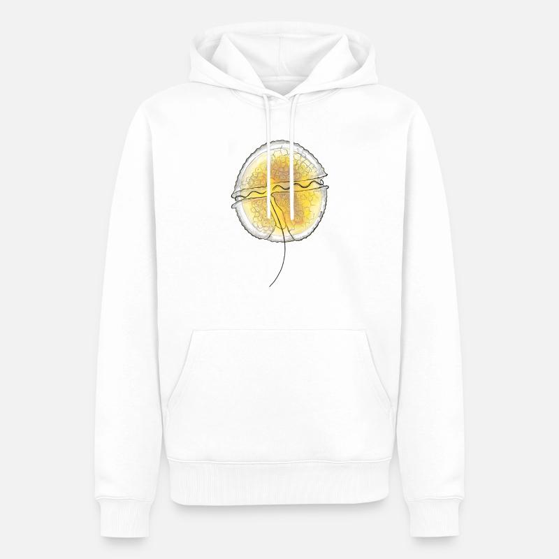 Protoceratium reticulatum - Männer Premium Bio Hoodie - Weiß