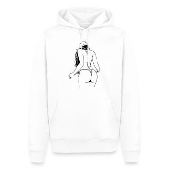 lady in bikini - Men’s Premium Organic Hoodie - white - Front - Nico (187cm)