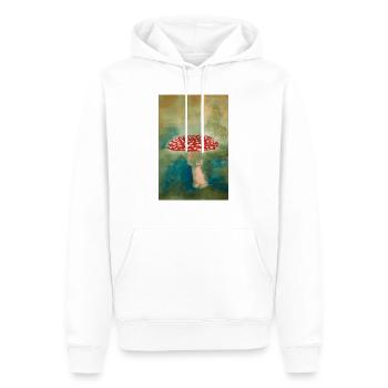 Fliegenpilz - Männer Premium Bio Hoodie - Weiß - Vorne - Nico (187cm)