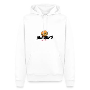 Burgers, Burger, Hamburger, BBQ, Grillen, Barbecue - Männer Premium Bio Hoodie - Weiß - Vorne - Nico (187cm)