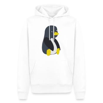 Penguin bébé - Sweat à capuche Premium bio Homme - blanc - Devant - Nico (187cm)