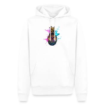 Pineapple - Männer Premium Bio Hoodie - Weiß - Vorne - Nico (187cm)