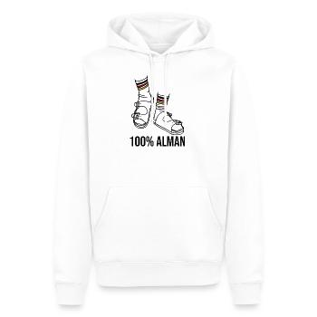 Stereotyp Deutsch Alman - Männer Premium Bio Hoodie - Weiß - Vorne - Nico (187cm)