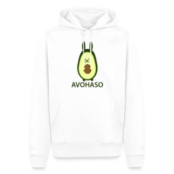 Lustige Avocado als Hase - Männer Premium Bio Hoodie - Weiß - Vorne - Nico (187cm)