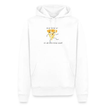 Pizza Frutti di Mare ich will stinknormal Pizza - Männer Premium Bio Hoodie - Weiß - Vorne - Nico (187cm)