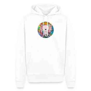 Lets have an Axolot of fun - Men’s Premium Organic Hoodie - white - Front - Nico (187cm)