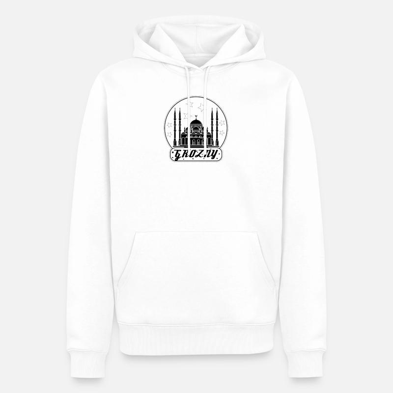 Grozny Geschenk Tschetschenien Dagestan Chechen - Männer Premium Bio Hoodie - Weiß