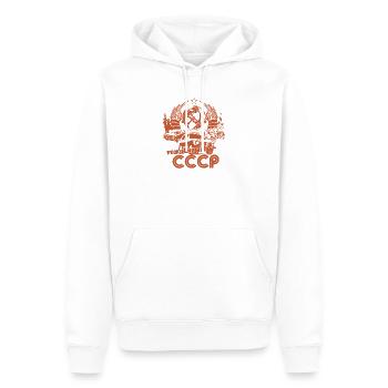 Geboren in der UdSSR Sowjetunion Geschenk - Männer Premium Bio Hoodie - Weiß - Vorne - Nico (187cm)