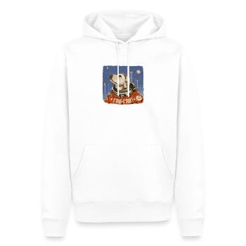 Wauwau Laika cadeau chien de l’URSS URSS Russie - Sweat à capuche Premium bio Homme - blanc - Devant - Nico (187cm)