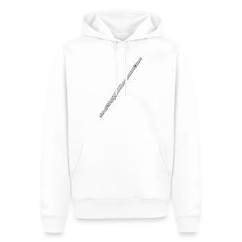 Querflöte - Männer Premium Bio Hoodie - Weiß - Vorne - Nico (187cm)
