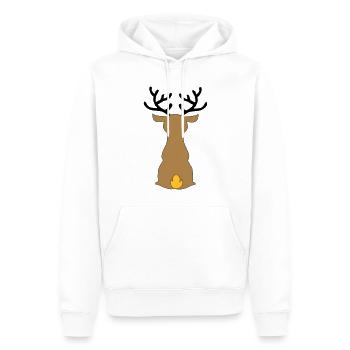 Noël - Sweat à capuche Premium bio Homme - blanc - Devant - Nico (187cm)