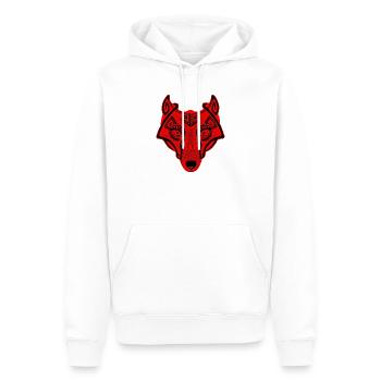 Wikingerwolf Fenrir walhalla - Männer Premium Bio Hoodie - Weiß - Vorne - Nico (187cm)