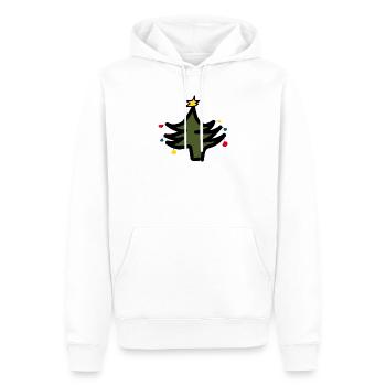 T-shirt de Noël abstrait, motif de Noël - Sweat à capuche Premium bio Homme - blanc - Devant - Nico (187cm)