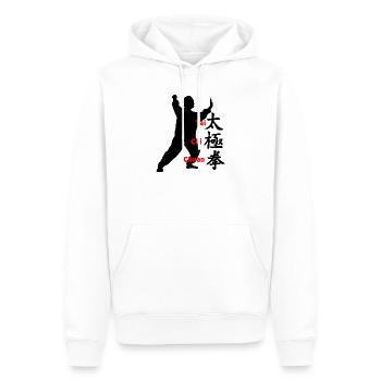 Chinesisches Zeichen und Text Taichi Chuan - Männer Premium Bio Hoodie - Weiß - Vorne - Nico (187cm)