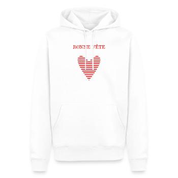 OMA. OMA. MUTTERTAG. ALLES GUTE ZUM GEBURTSTAG MAMI - Männer Premium Bio Hoodie - Weiß - Vorne - Nico (187cm)