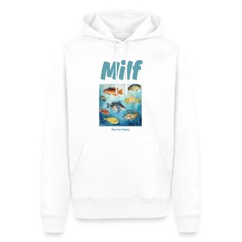  Man I love fishing - Männer Premium Bio Hoodie - Weiß - Vorne - Nico (187cm)