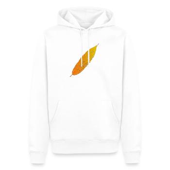 Herbstblatt Farbverlauf - Männer Premium Bio Hoodie - Weiß - Vorne - Nico (187cm)