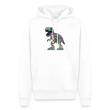 Dinosaur T-Rex Halloween Funny - Men’s Premium Organic Hoodie - white - Front - Nico (187cm)