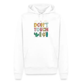 Ne Pas Toucher Cactus Pastel - Sweat à capuche Premium bio Homme - blanc - Devant - Nico (187cm)