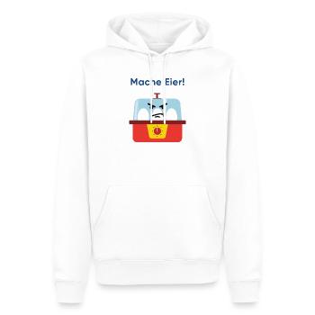Mache Eier! Wütender Küchenhelfer - Männer Premium Bio Hoodie - Weiß - Vorne - Nico (187cm)