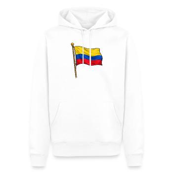Kolumbien Flagge - Männer Premium Bio Hoodie - Weiß - Vorne - Nico (187cm)