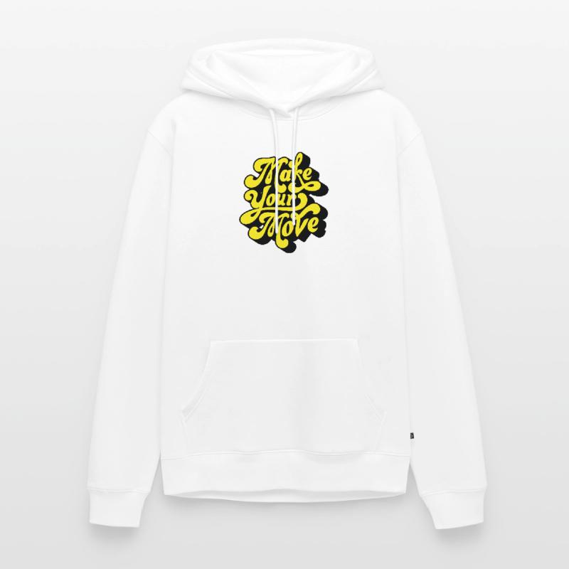 Make Your Move – Neon Script Men’s Premium Organic Hoodie
