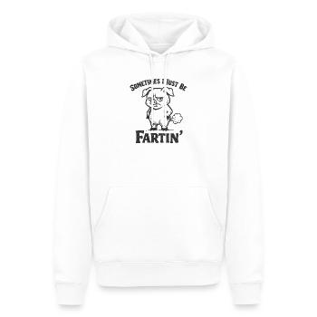 Sometimes I'm just a farting pig - Men’s Premium Organic Hoodie - white - Front - Nico (187cm)