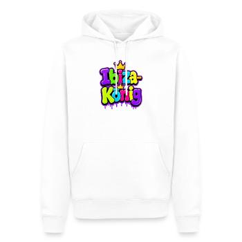 Couronne du roi du graffiti d’Ibiza - Sweat à capuche Premium bio Homme - blanc - Devant - Nico (187cm)