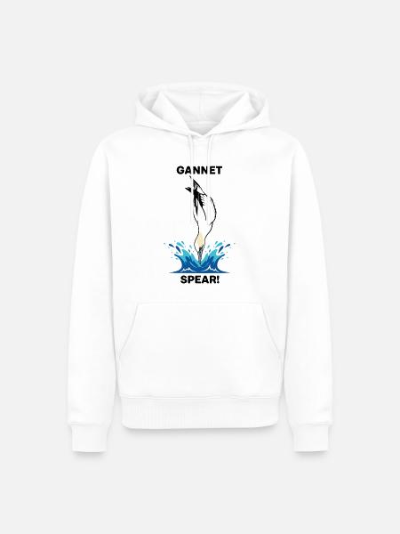 Nördliche Tölpel-Meer-Meer-Speer-Göre - Männer Premium Bio Hoodie - Weiß