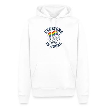 LGBTQ-Pride-Monat – Alle sind gleich - Männer Premium Bio Hoodie - Weiß - Vorne - Nico (187cm)
