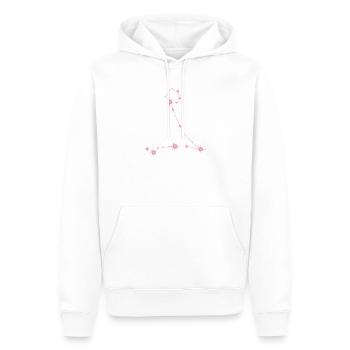 Fischestern Sternbild Sternzeichen Pastellrosa - Männer Premium Bio Hoodie - Weiß - Vorne - Nico (187cm)