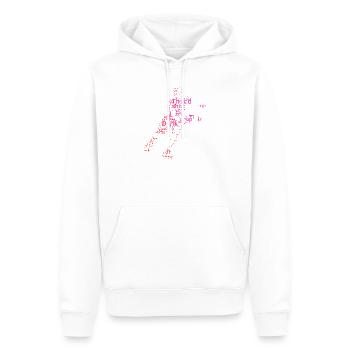 Cadeau Pickleball Pro pour les fans des joueurs de pickleball - Sweat à capuche Premium bio Homme - blanc - Devant - Nico (187cm)