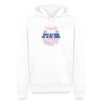 Les vacances appellent - Sweat à capuche Premium bio Homme - blanc - Devant - Nico (187cm)