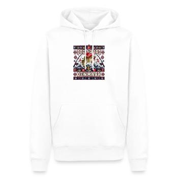 Ugly Christmas Cod Squad Denmark Fischdesign - Männer Premium Bio Hoodie - Weiß - Vorne - Nico (187cm)