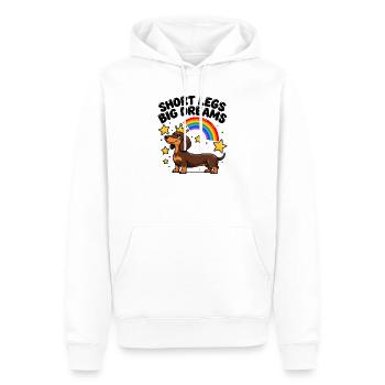 Dackel Wursthund Doxie Wiener Hund Mama Papa Kunst - Männer Premium Bio Hoodie - Weiß - Vorne - Nico (187cm)