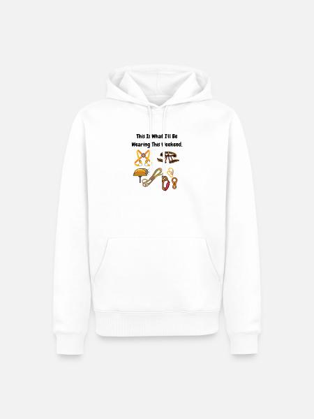 Wochenendhöhlen-Ausrüstung – lustiges Höhlenforschungsgeschenk - Männer Premium Bio Hoodie - Weiß