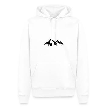Berge Berg Gebirge 16 - Männer Premium Bio Hoodie - Weiß - Vorne - Nico (187cm)
