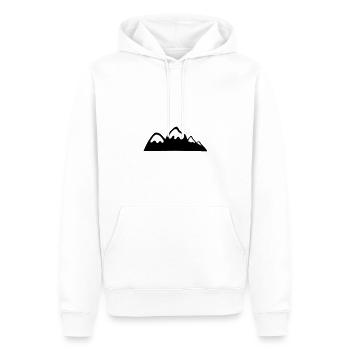 Berge Berg Gebirge 10 - Männer Premium Bio Hoodie - Weiß - Vorne - Nico (187cm)