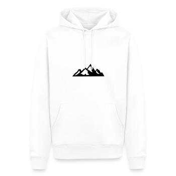 Berge Berg Gebirge 08 - Männer Premium Bio Hoodie - Weiß - Vorne - Nico (187cm)