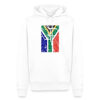 Afrique du Sud - Sweat à capuche Premium bio Homme - blanc - Devant - Nico (187cm)
