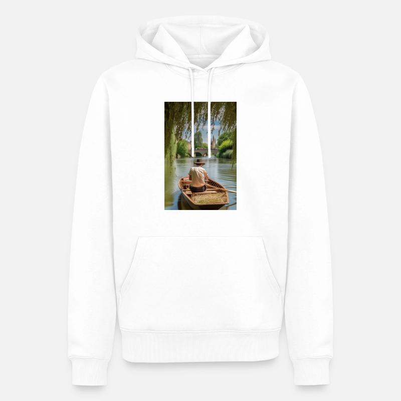 Martin Bond Style 4 Cadeau - Sweat à capuche Premium bio Homme - blanc