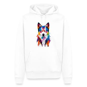 Alaskan Klee Kai - Männer Premium Bio Hoodie - Weiß - Vorne - Nico (187cm)