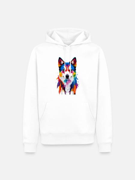 Alaskan Clover Wharf - Men’s Premium Organic Hoodie - white