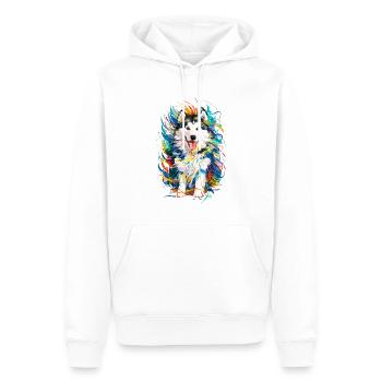 Alaskan Malamute - Männer Premium Bio Hoodie - Weiß - Vorne - Nico (187cm)