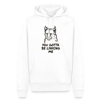 Lynx - Sweat à capuche Premium bio Homme - blanc - Devant - Nico (187cm)