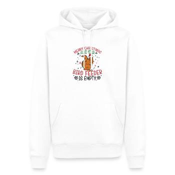 Joyeux Noël Écureuil Humour Drôle Spirituel - Sweat à capuche Premium bio Homme - blanc - Devant - Nico (187cm)